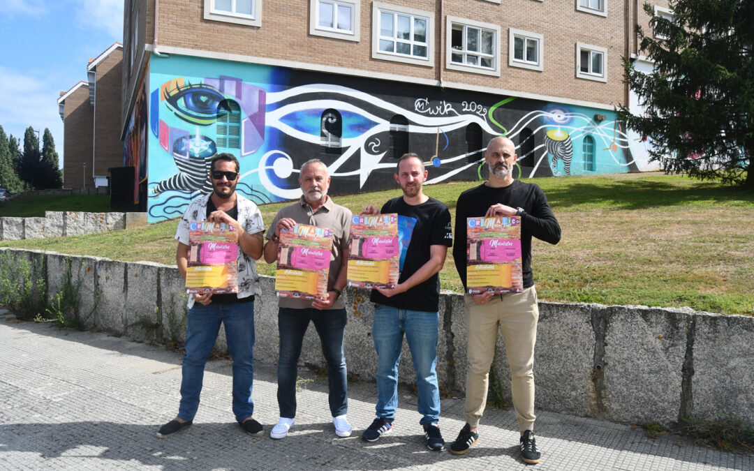 Cambre convértese no lenzo para os catro artistas participantes no VI Cromático Mural Fest