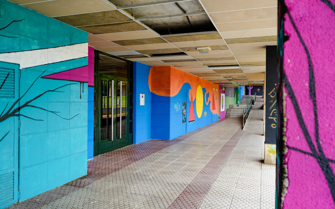 Os veciños poderán deixar a súa &nbsp;pegada&nbsp;artística no mural colaborativo da Barcala