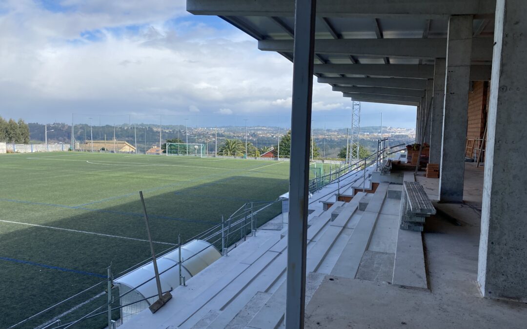 O Concello concluirá o proxecto para executar as bancadas do campo do Brexo-Lema con fondos propios